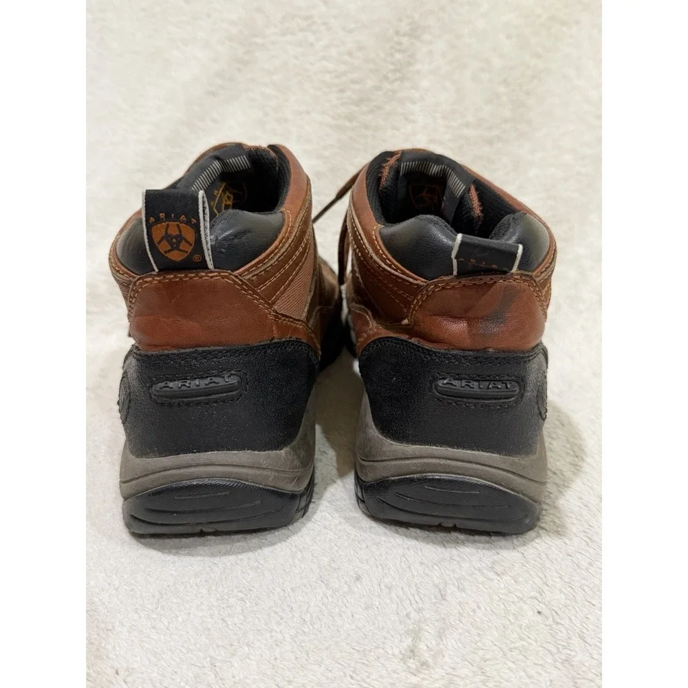 Ariat Terrain Mens 9.5 D Brown Leather Hiking Work Boots 10002190